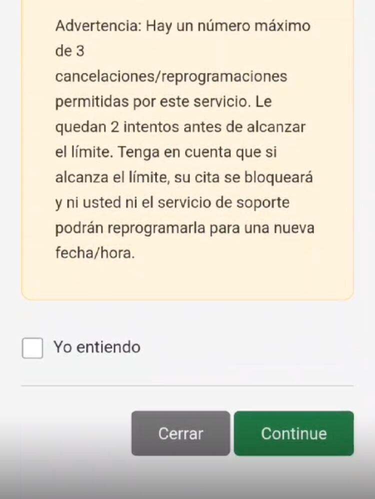 Adelantar la cita de la visa de Estados Unidos.