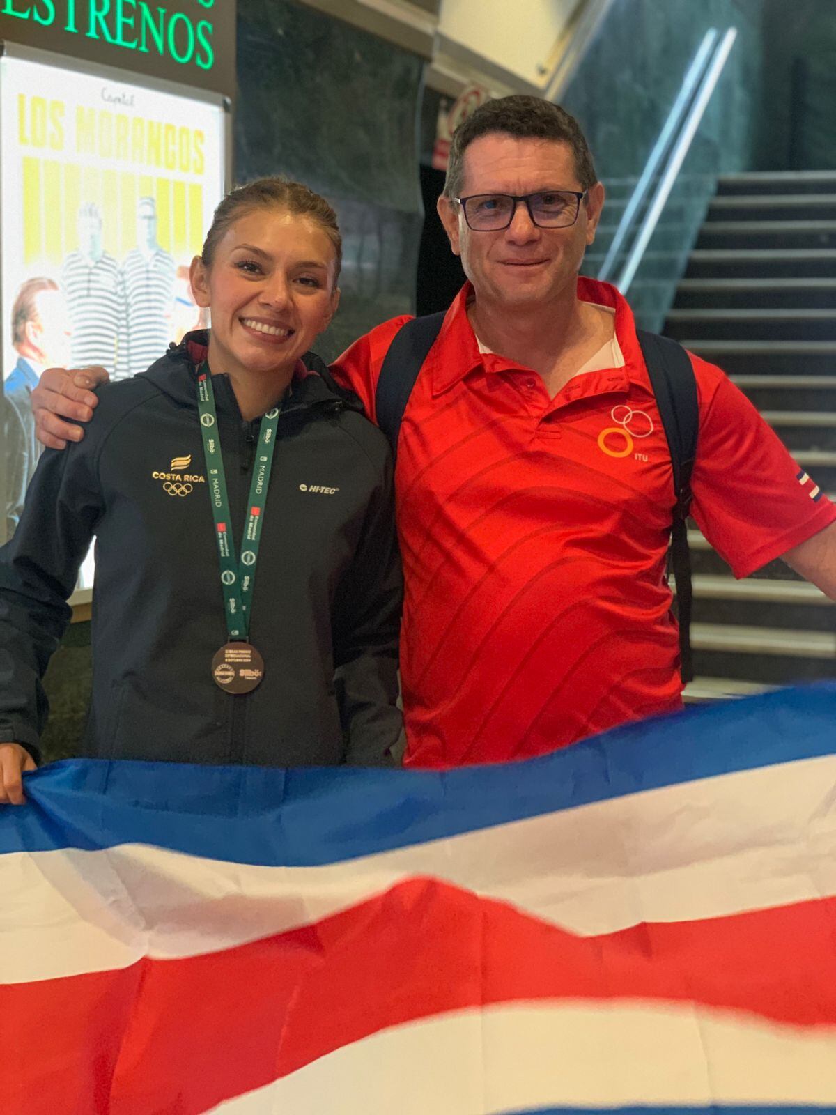 Noelia Vargas Mena
Gran Premio Internacional Madrid Marcha ‘Cita de Campeones’
tercer lugar
Noelia junto con Dennis Durán, vecino de Puriscal y exprofesor de Estudios Sociales de Noelia.
6 de octubre del 2024
Cortesía: Dixiana Mena