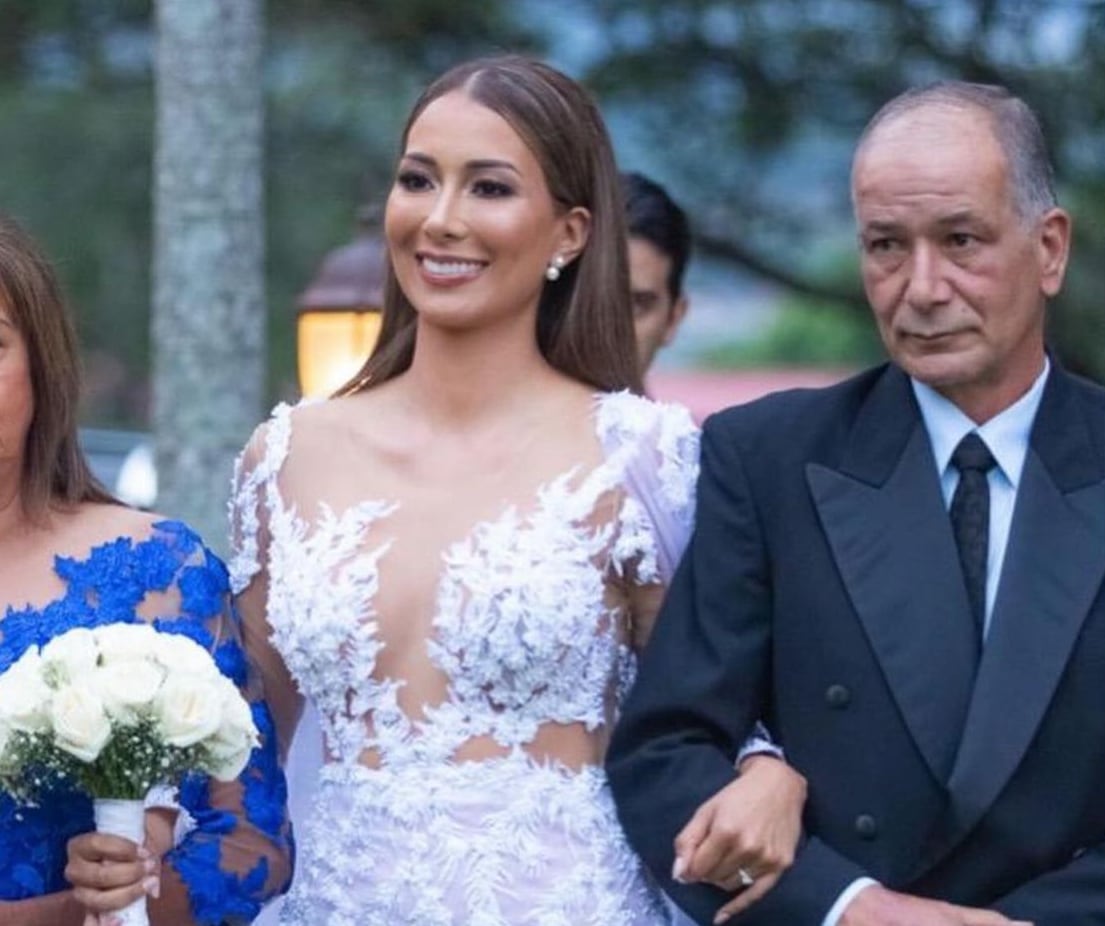 Elena Correa y su padre Gustavo Correa.