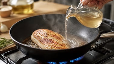 Echar vinagre a la sartén para freír pechuga de pollo: por qué lo recomiendan y para qué sirve