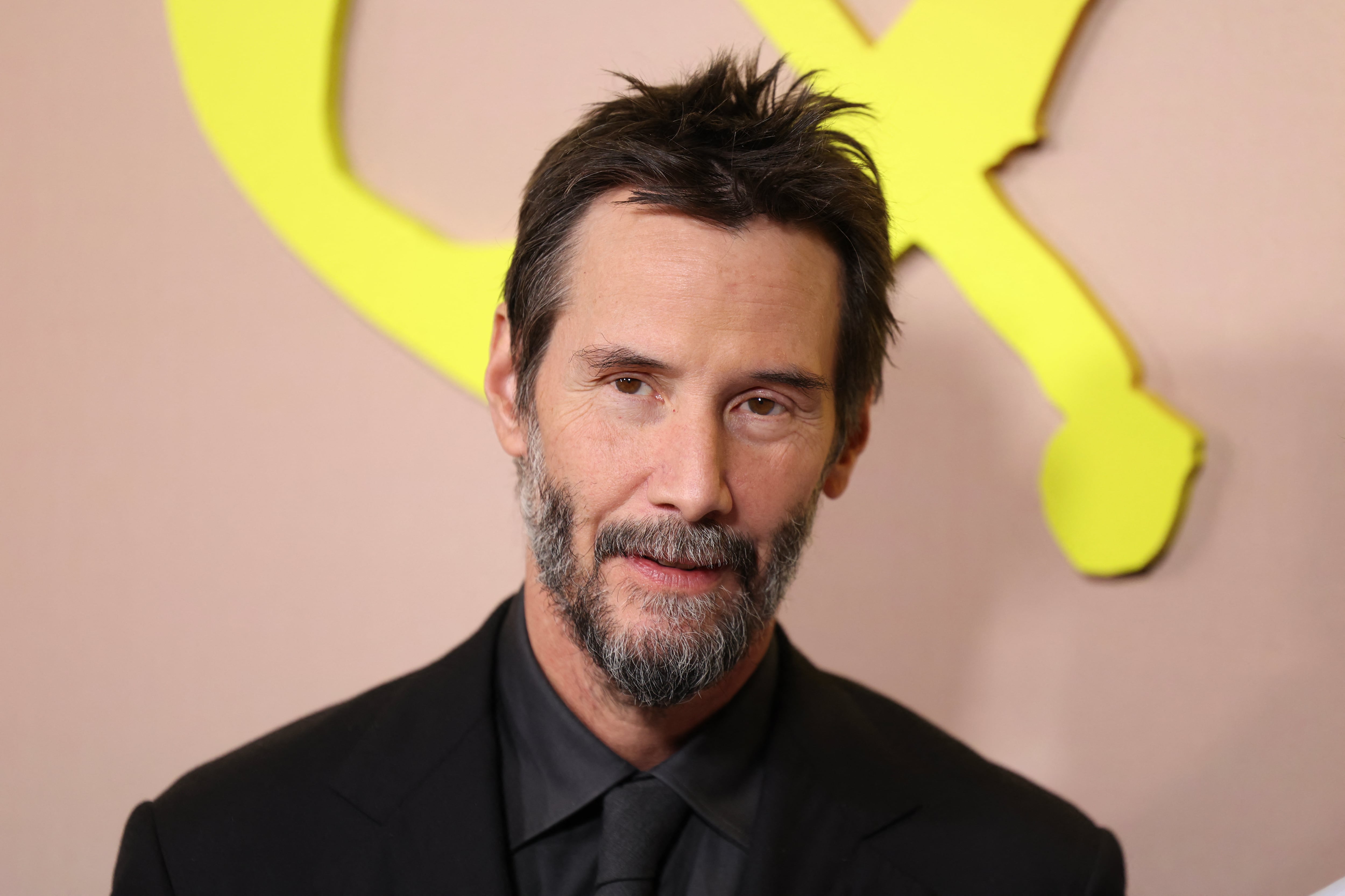 El actor canadiense Keanu Reeves asiste al estreno de Outcome, de Apple TV, en Nueva York, el 6 de abril de 2026. (Foto de ANGELA WEISS / AFP).