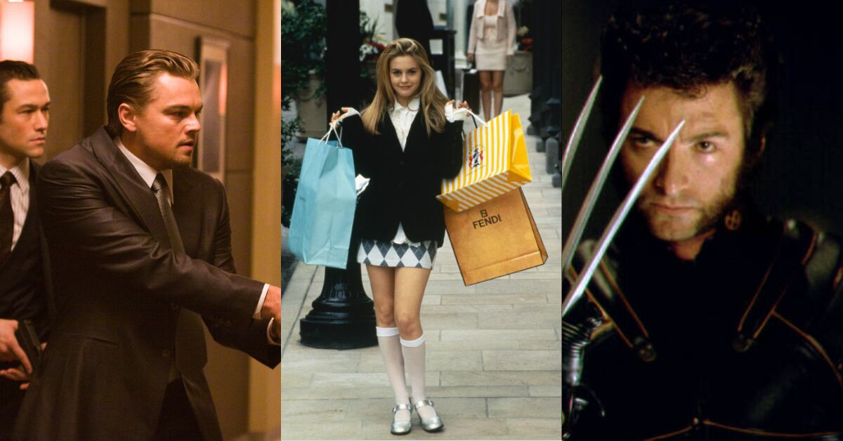 Películas : Inception, Clueless, X-Men