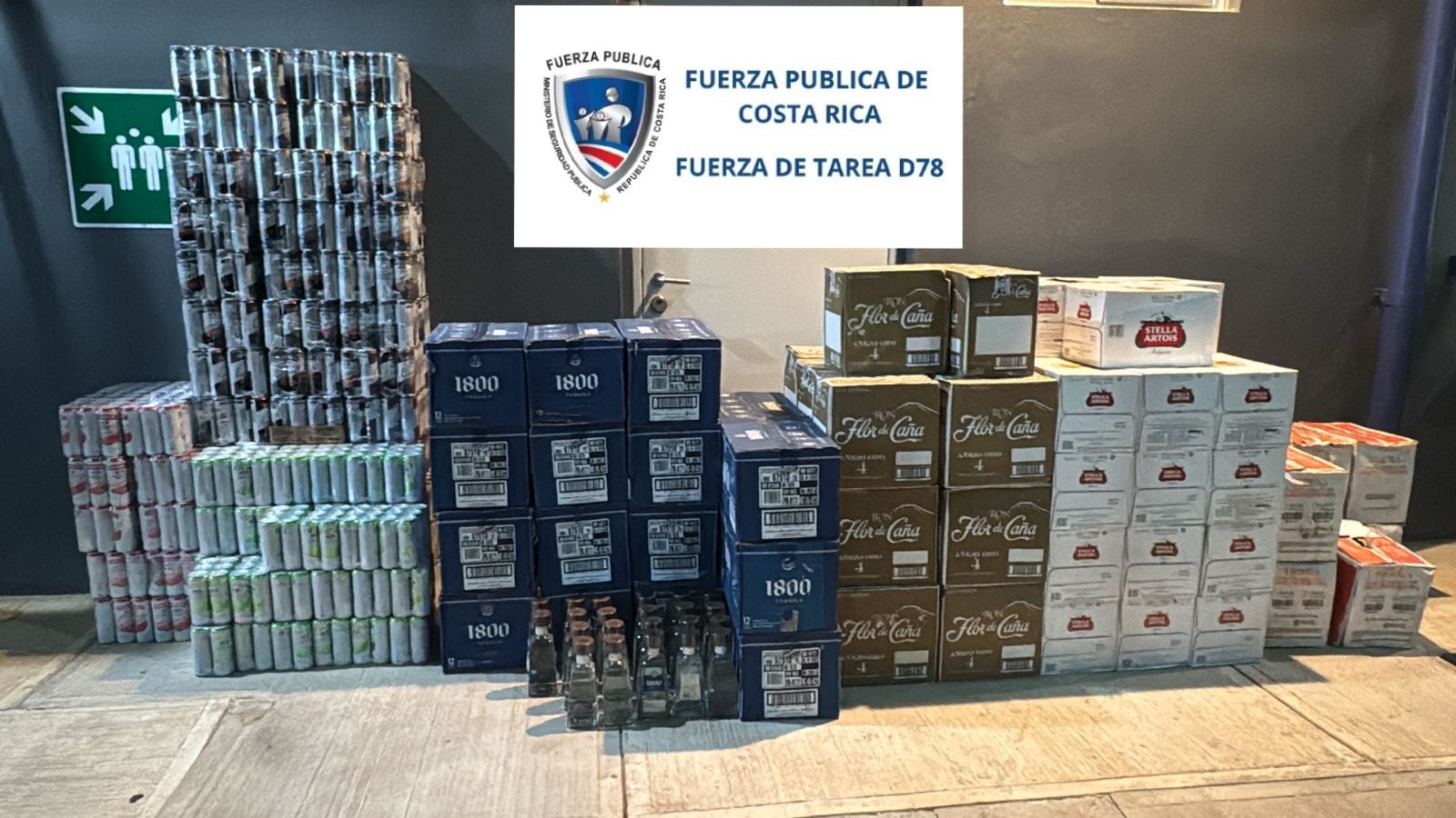 Hombre detenido con más de 2.500 bebidas alcohólicas en Puntarenas