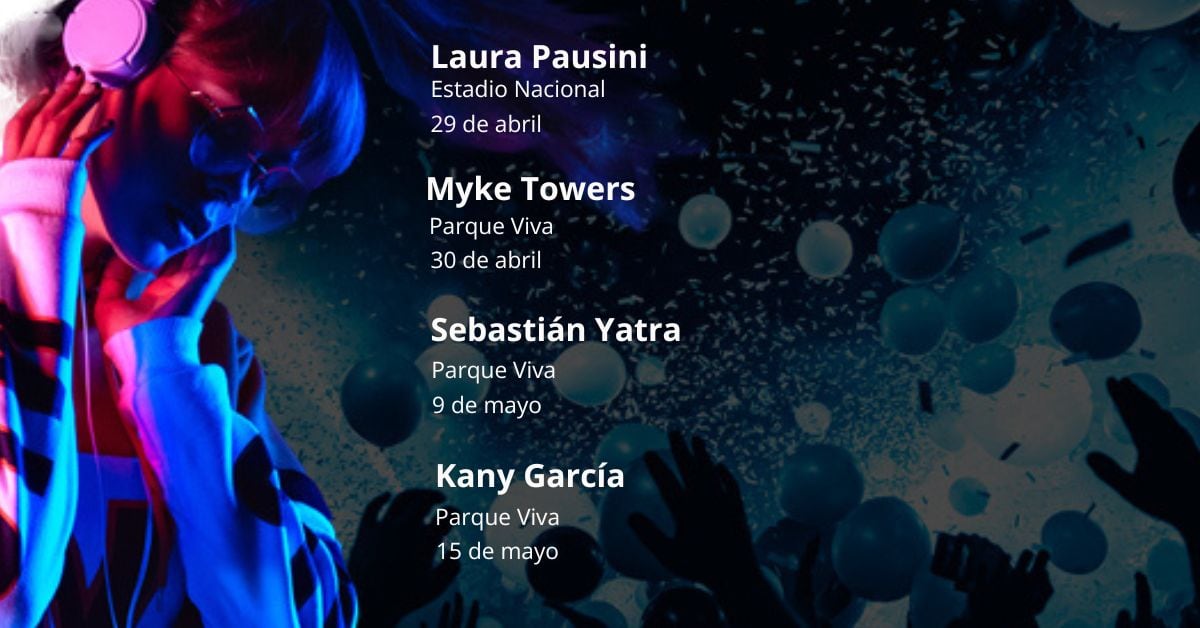 Conciertos 2026 agenda