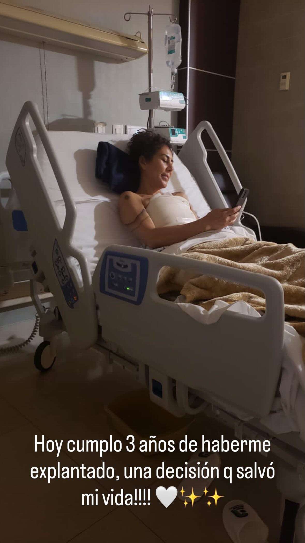 Vica Andrade recordó los tres años de que retiró sus implantes de seno.