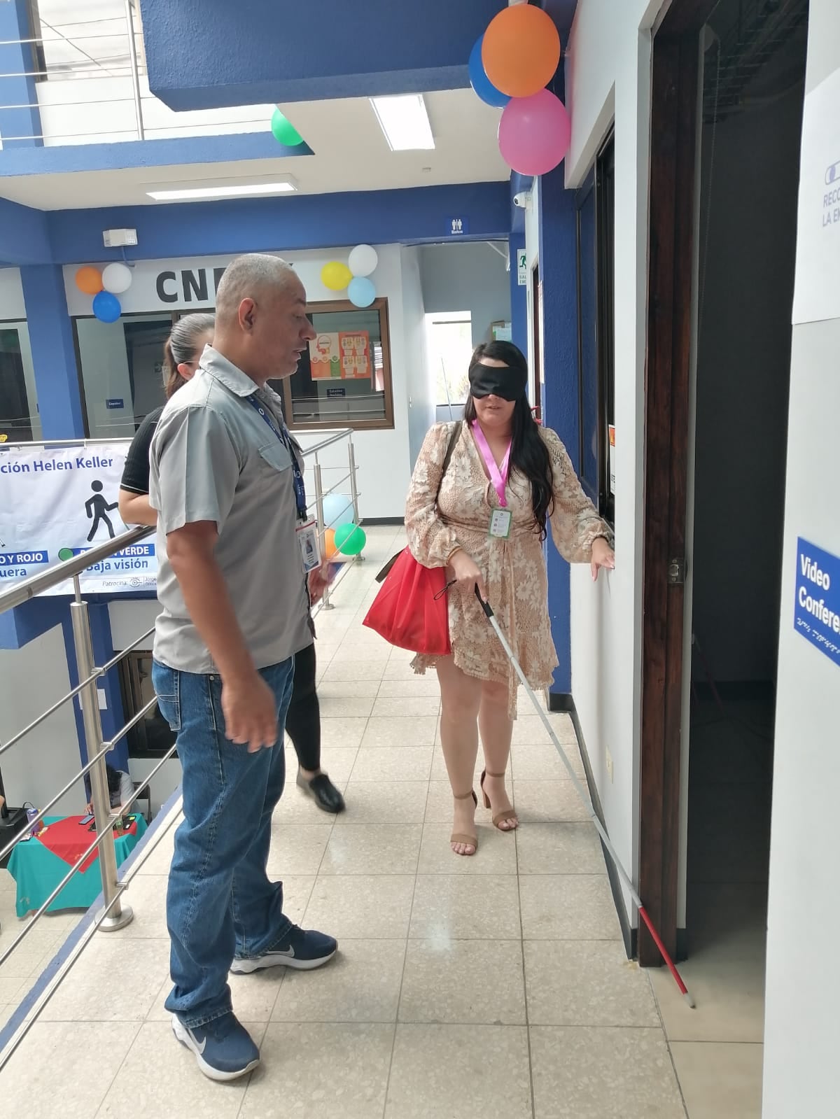 Esta fue parte de las actividades del centro Hellen Keller.
Fotografía: Cortesía