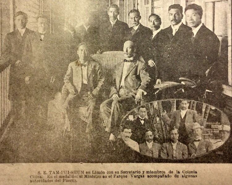 Visita de Tam Pui Shum en Limón, junto con otros diplomáticos y ministros de Costa Rica,