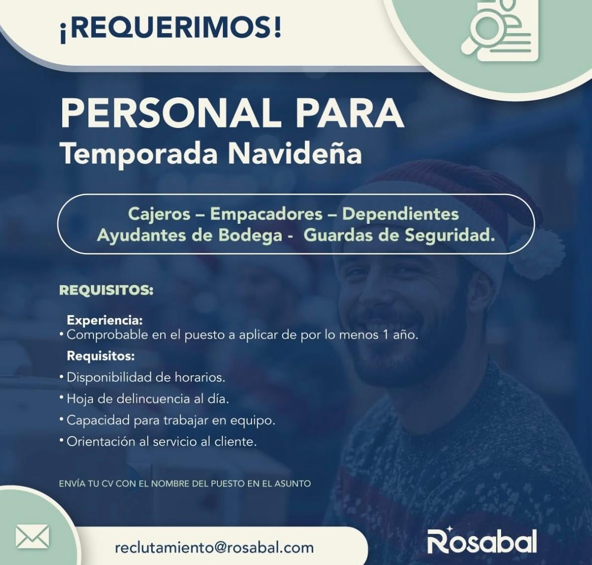 trabajo en Rosabal