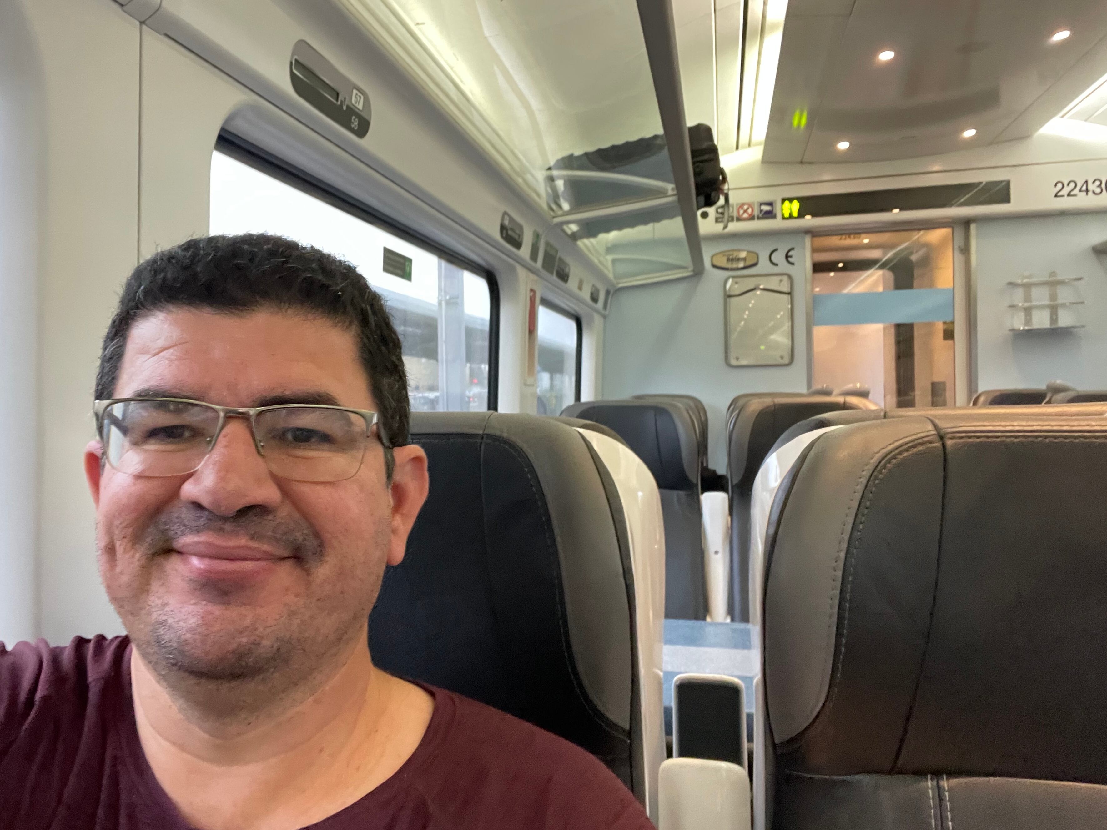 Este fue el tren en que viajé en Irlanda.