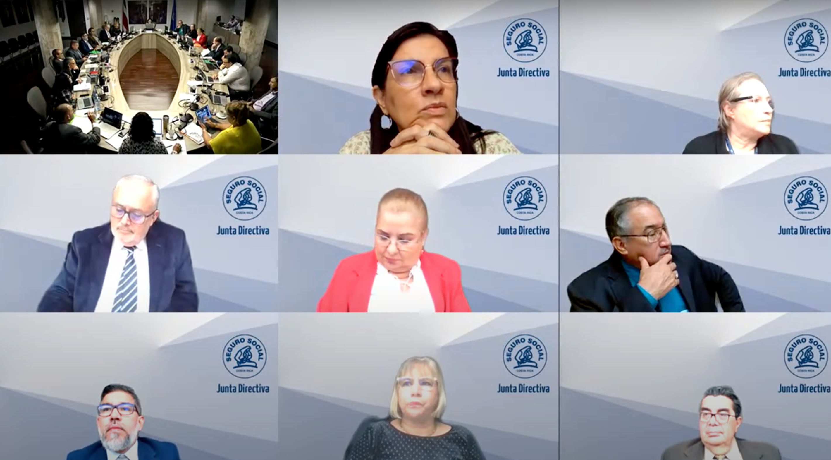 La Junta Directiva de la CCSS acordó en la sesión del 13 de junio declarar confidencial el conocimiento del criterio actuarial que determinaría la viabilidad del aumento salarial del 10,16% para los médicos. Foto: Captura de pantalla