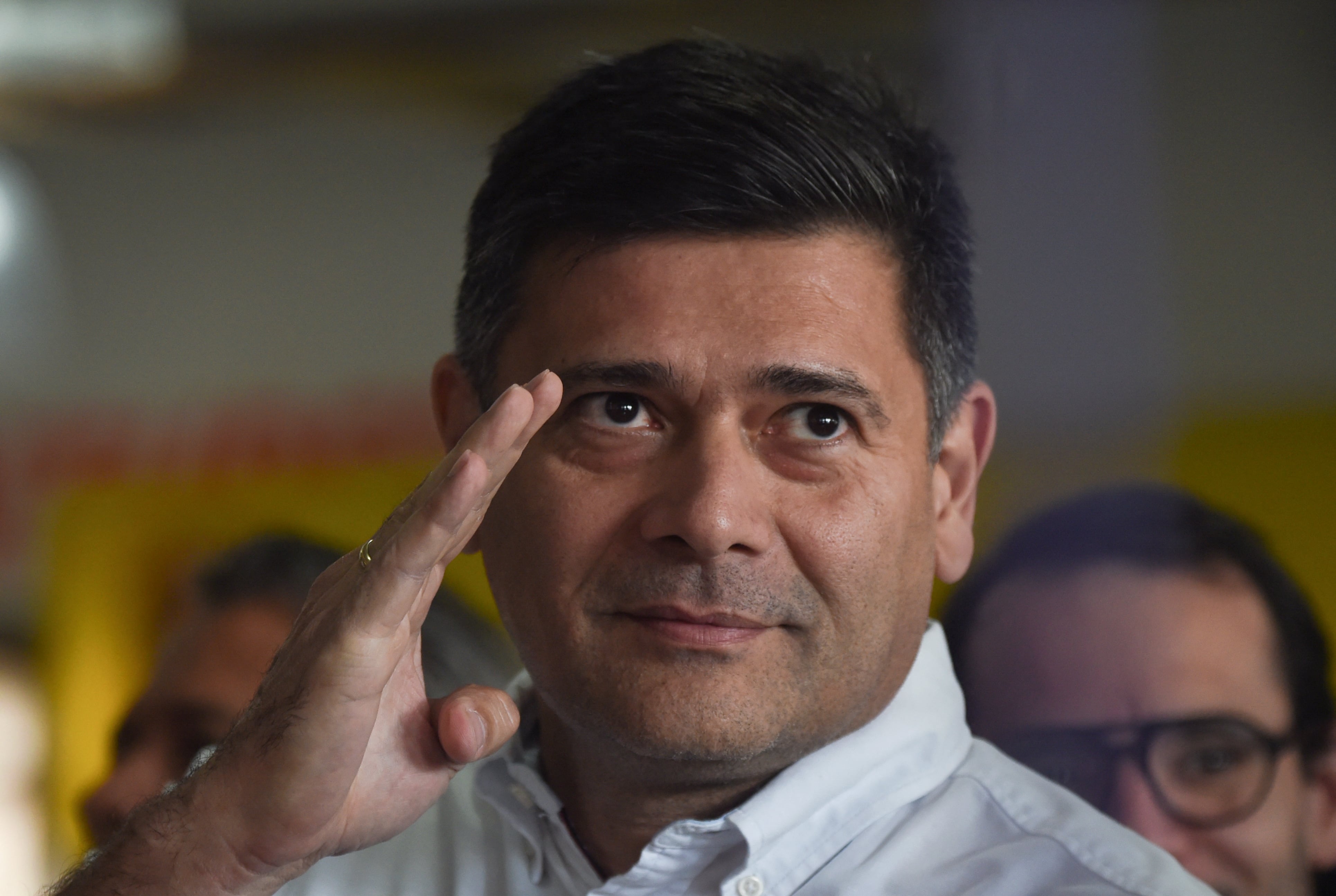 El líder opositor Freddy Superlano, recibió plena libertad bajo la ley de amnistía de Venezuela (Photo by Miguel ZAMBRANO / AFP)