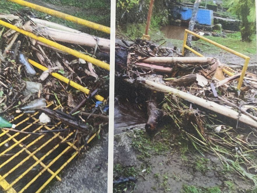 Daños provocados por los aguaceros a la planta potabilizadora del agua, en Guadalupe. 12 de octubre 2023