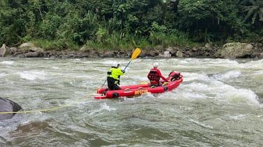 Accidente acuático en Turrialba deja una persona rescatada y otra desaparecida