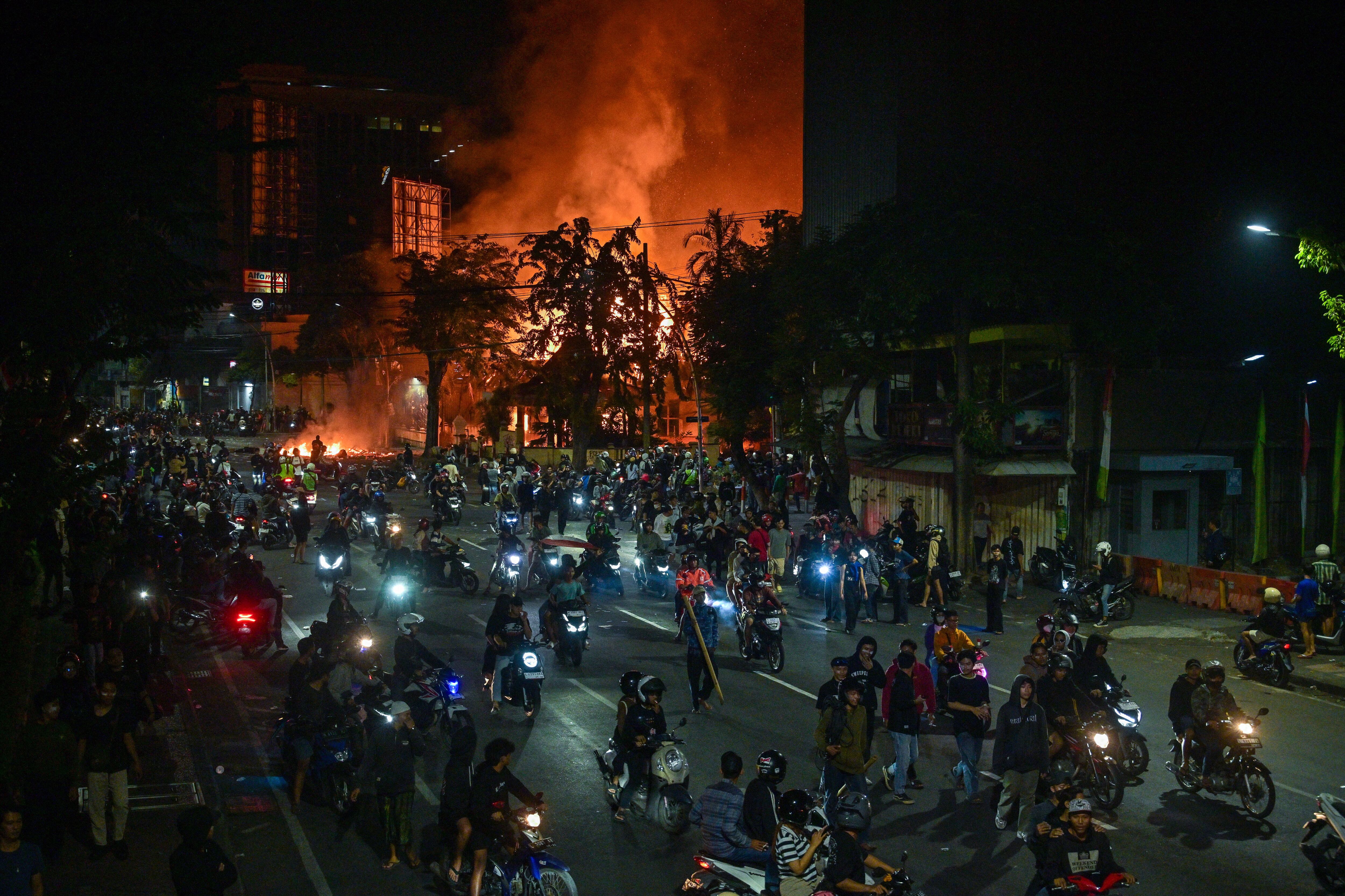 Protestas en Indonesia.