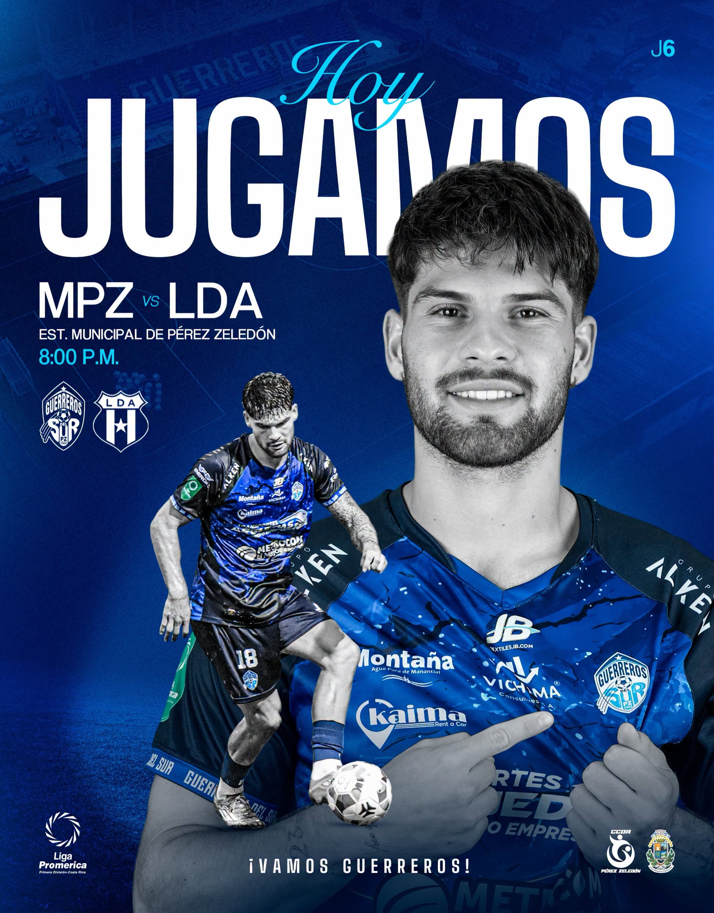 Así anuncia Pérez Zeledón el partido contra Alajuelense.