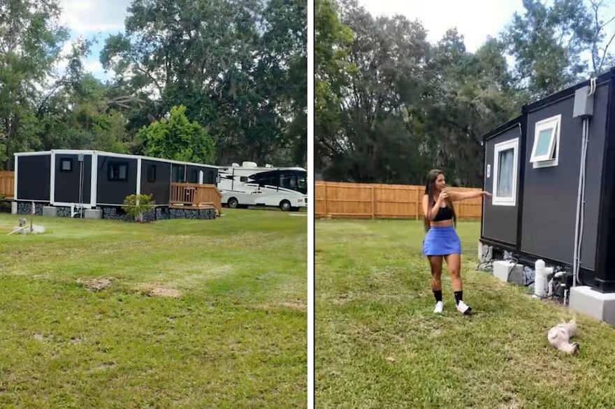 Así son las casas prefabricadas chinas que importó una migrante colombiana en EE.UU.