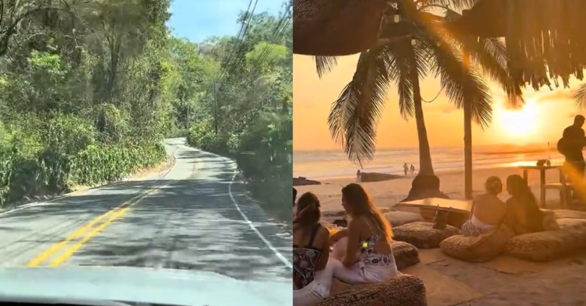 Costa Rica deslumbró a una turista con su atardecer.