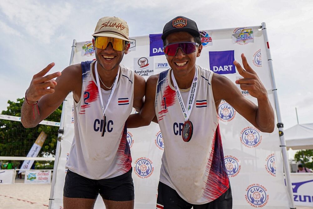 Julián Araya y Jhostin Varela
Selección de Voleibol de playa Sub 23
Norceca Gran Caimán
Medalla de Oro
23 de junio del 2025
Cortesía: Sofía Vega/Norceca