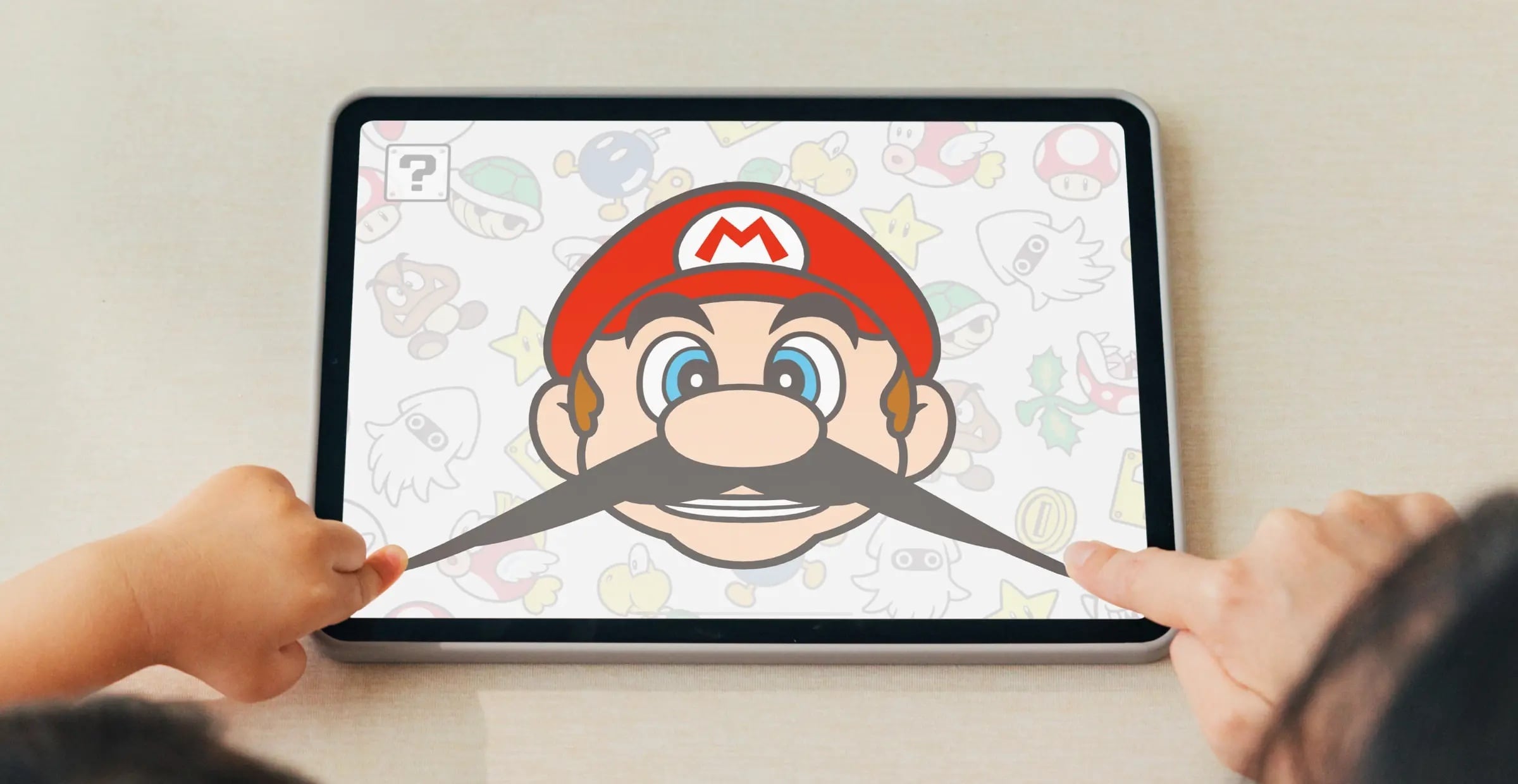 ¡Hola, Mario! permite a niños jugar con el rostro del personaje y fija límites de uso en celulares y consolas.