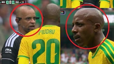Árbitro Wilton Sampaio sufre con su inglés y Mudau no le entiende: vea el incómodo momento en el Mundial