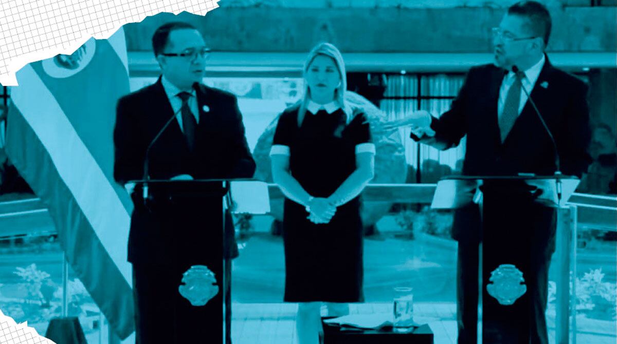 El 7 de febrero del 2024, el ministro de Justicia y Paz, Gerald Campos, en compañía del presidente Rodrigo Chaves, afirmó que una sentencia de la Sala IV le ordenó hacer una “compra masiva” de computadoras para los privados de libertad. Ese mismo día, ese Tribunal desmintió a Campos. Foto: Archivo/La Nación