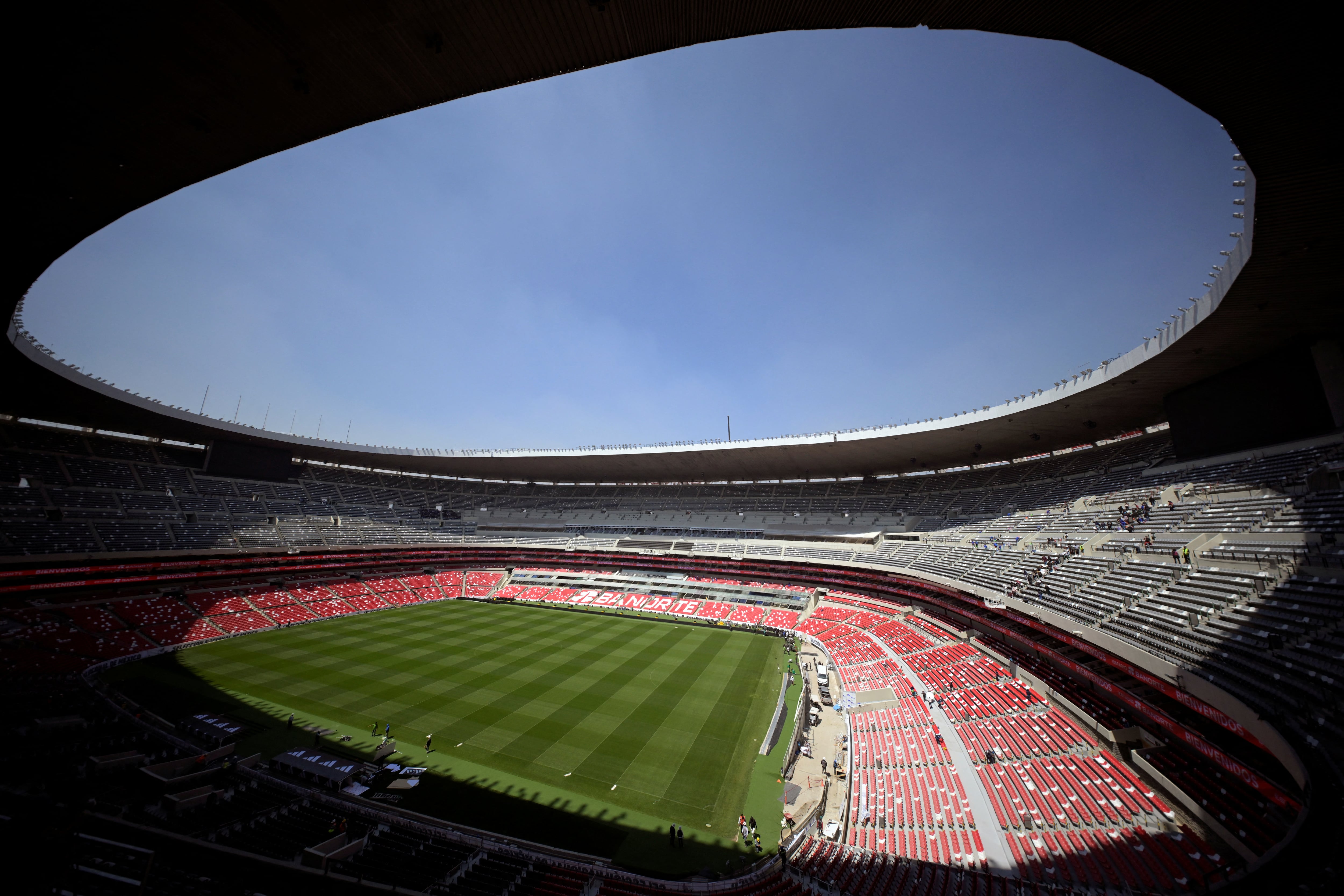 Estadio Azteca, listo para el Mundial 2026. Foto: AFP.