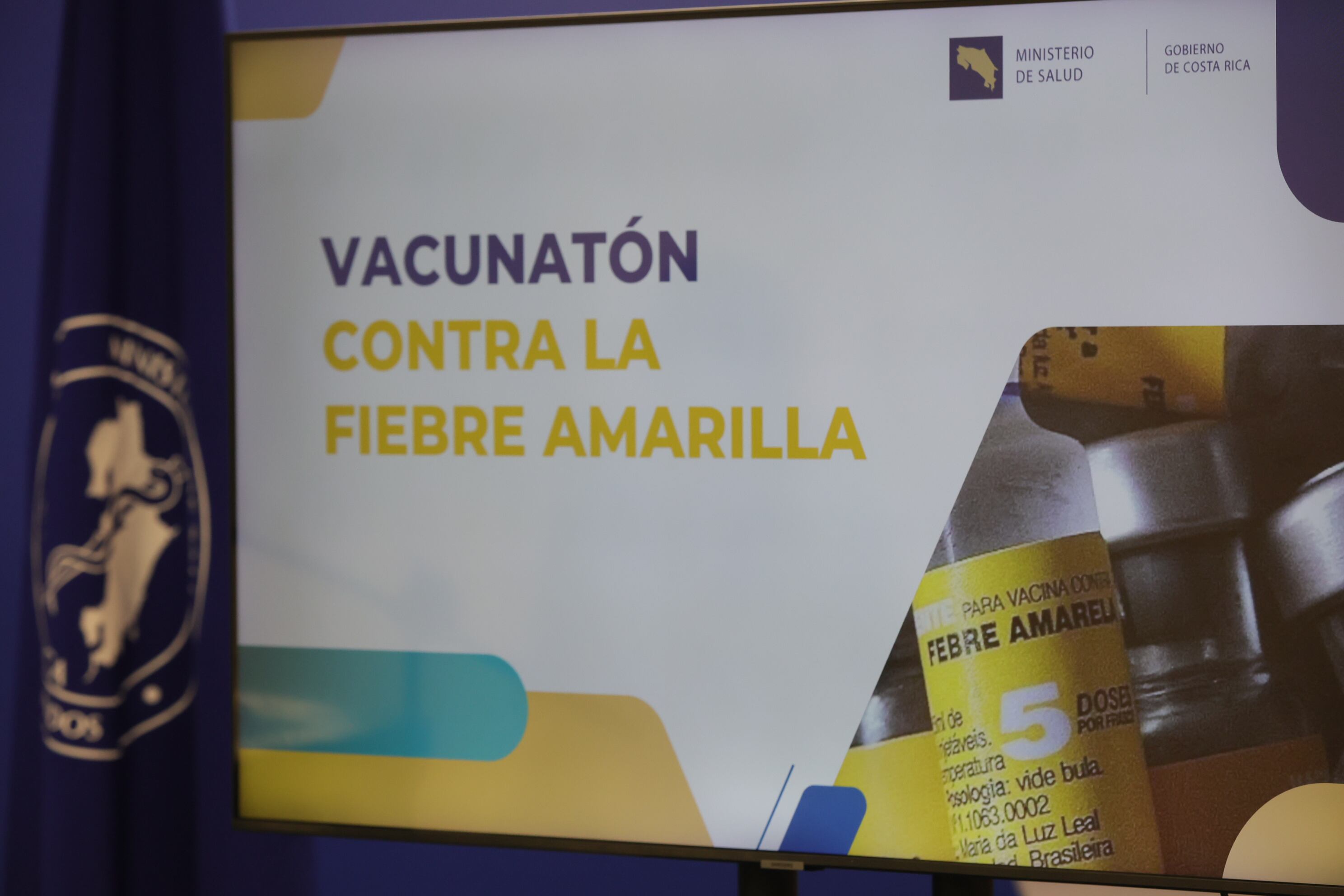 Conferencia de prensa sobre vacunación contra la fiebre amarilla