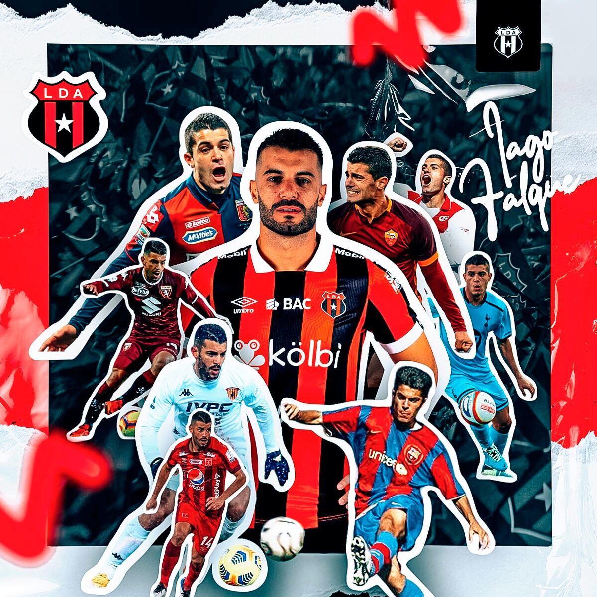 Iago Falque es el nuevo futbolista de Liga Deportiva Alajuelense.