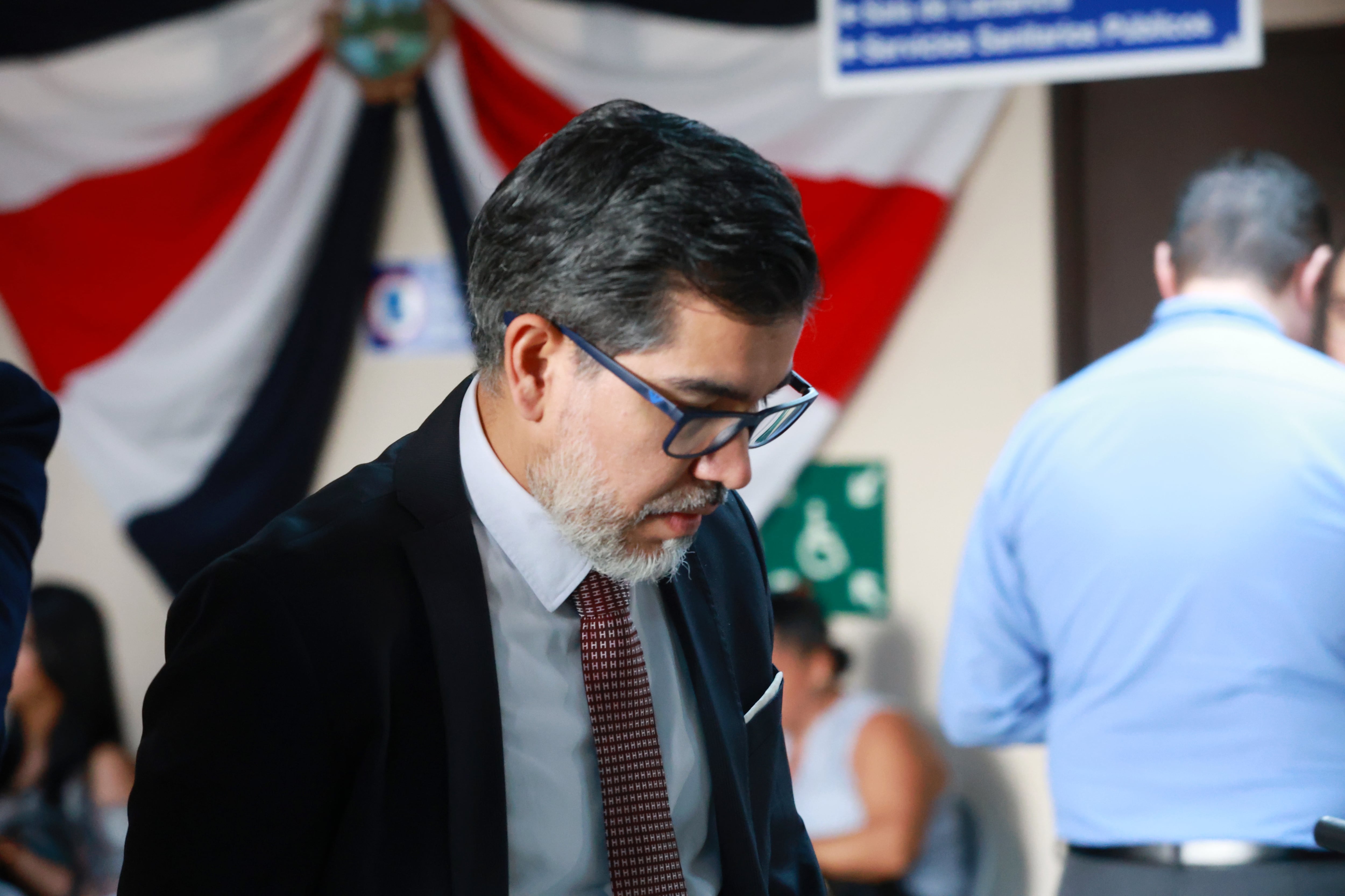 26/09/2024/ Marta Esquivel durante un receso a la audiencia de medidas cautelares / Foto John Durán