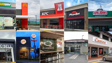 Franquicias de comida rápida de Estados Unidos en Costa Rica: líderes y número de restaurantes