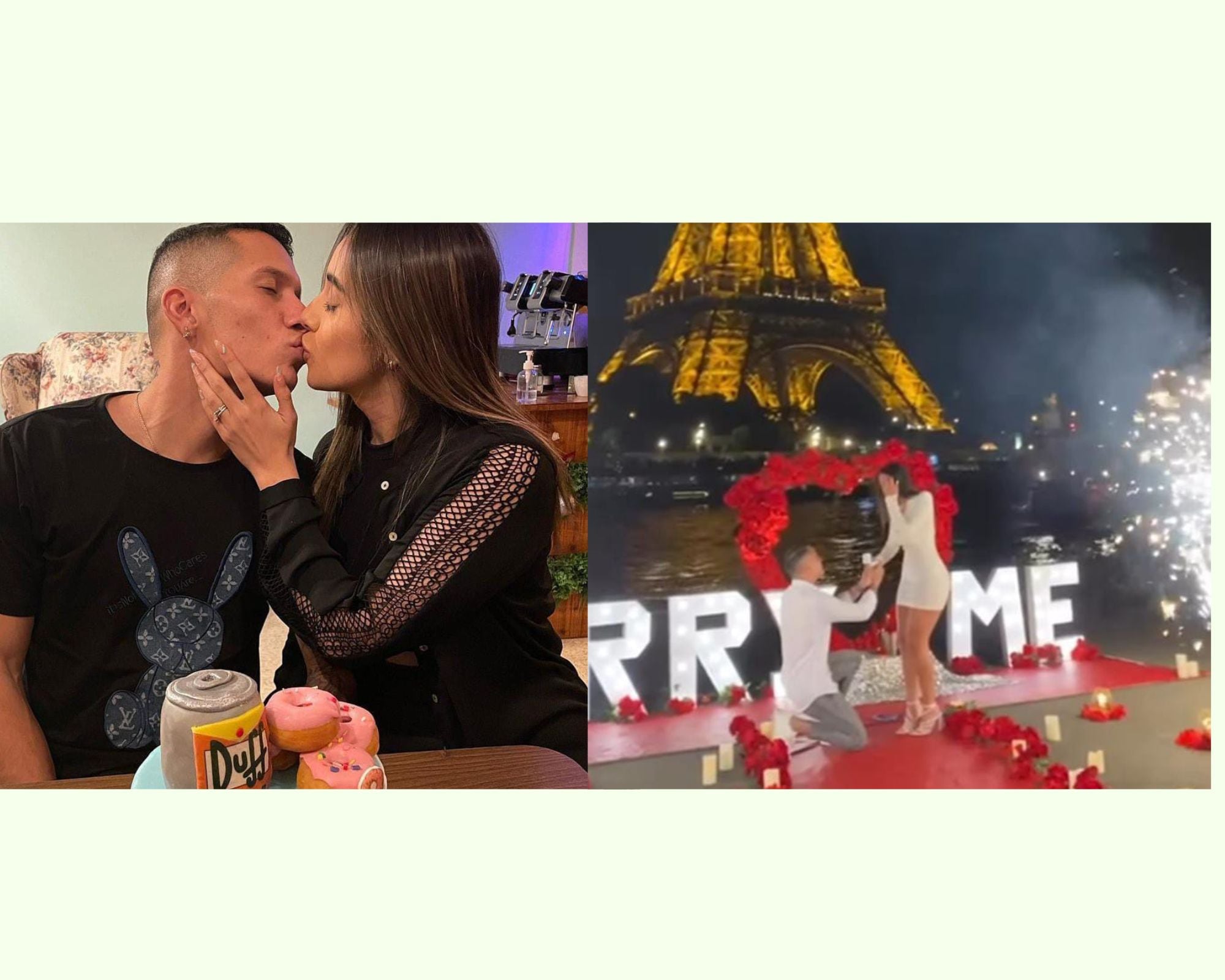 Gracias a la complicidad de Andrea Salas y Daniela Hernández, todo el plan de compromiso salió a la perfección. Foto: Instagram