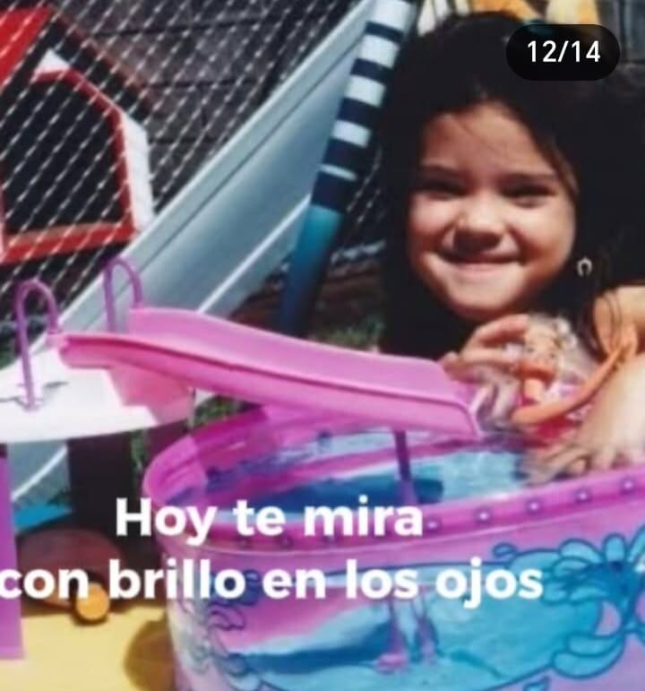 Fotos de María González de niña