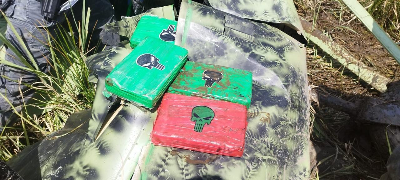 205 kilos de cocaína en aeronave