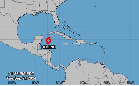 El octavo ciclón de la temporada se formó al norte del istmo y aunque no tendrá mayor efecto en nuestro país, arrastró humedad al territorio este martes. Imagen: Centro Nal. de Huracanes.
