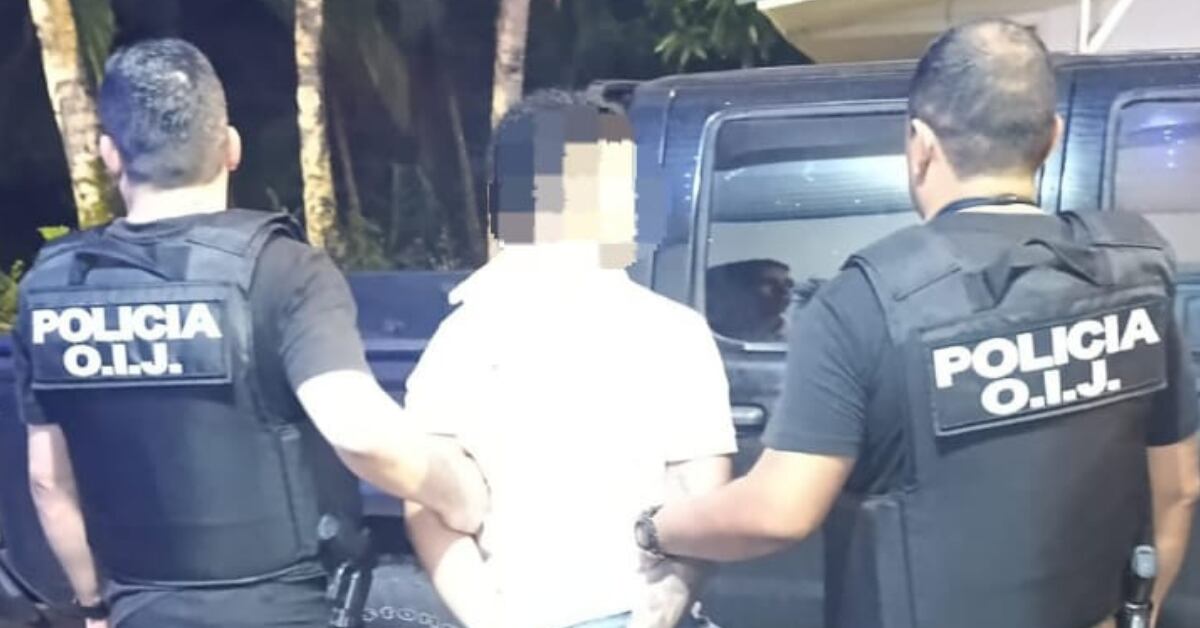 Carazo, de 22 años, detenido en Golfito. El joven figura como sospechoso en caso de extorsión.