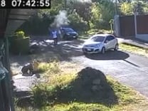 La víctima salía de una vivienda cuando fue abordada por un gatillero.