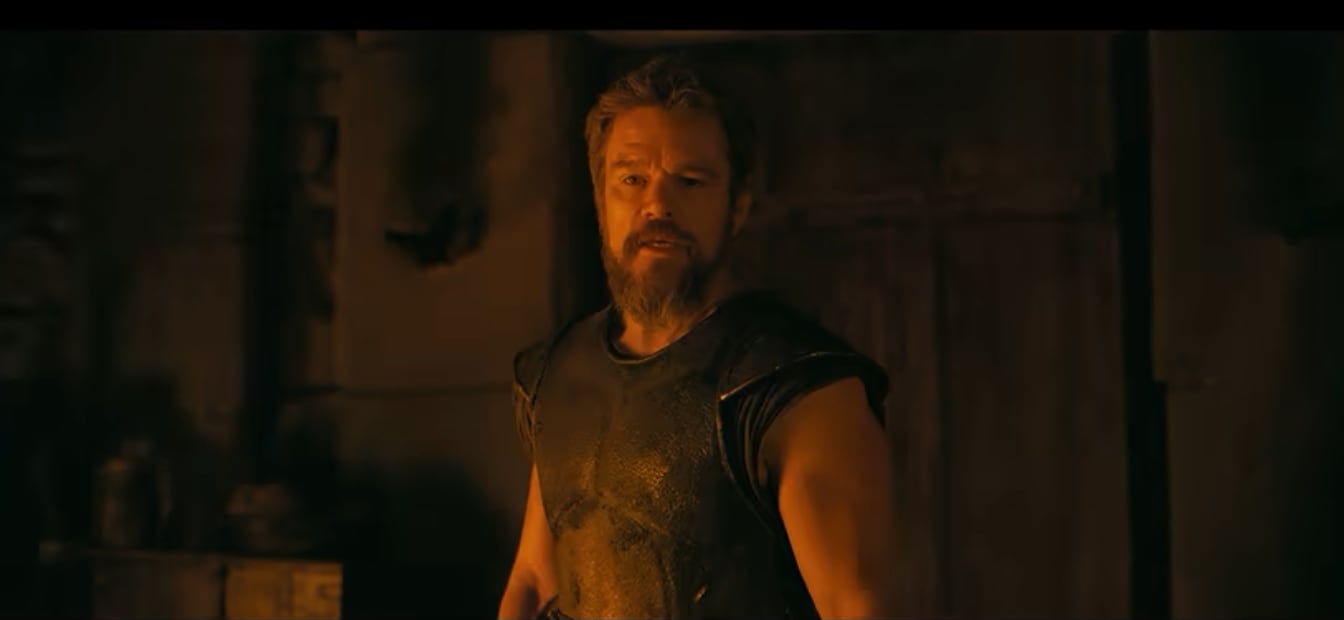 Matt Damon interpreta a Odiseo en la película que también tiene a artistas como Tom Holland y Zendaya.