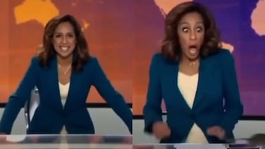 Rata irrumpe en noticiero y asusta a presentadora en vivo, vea el curioso momento