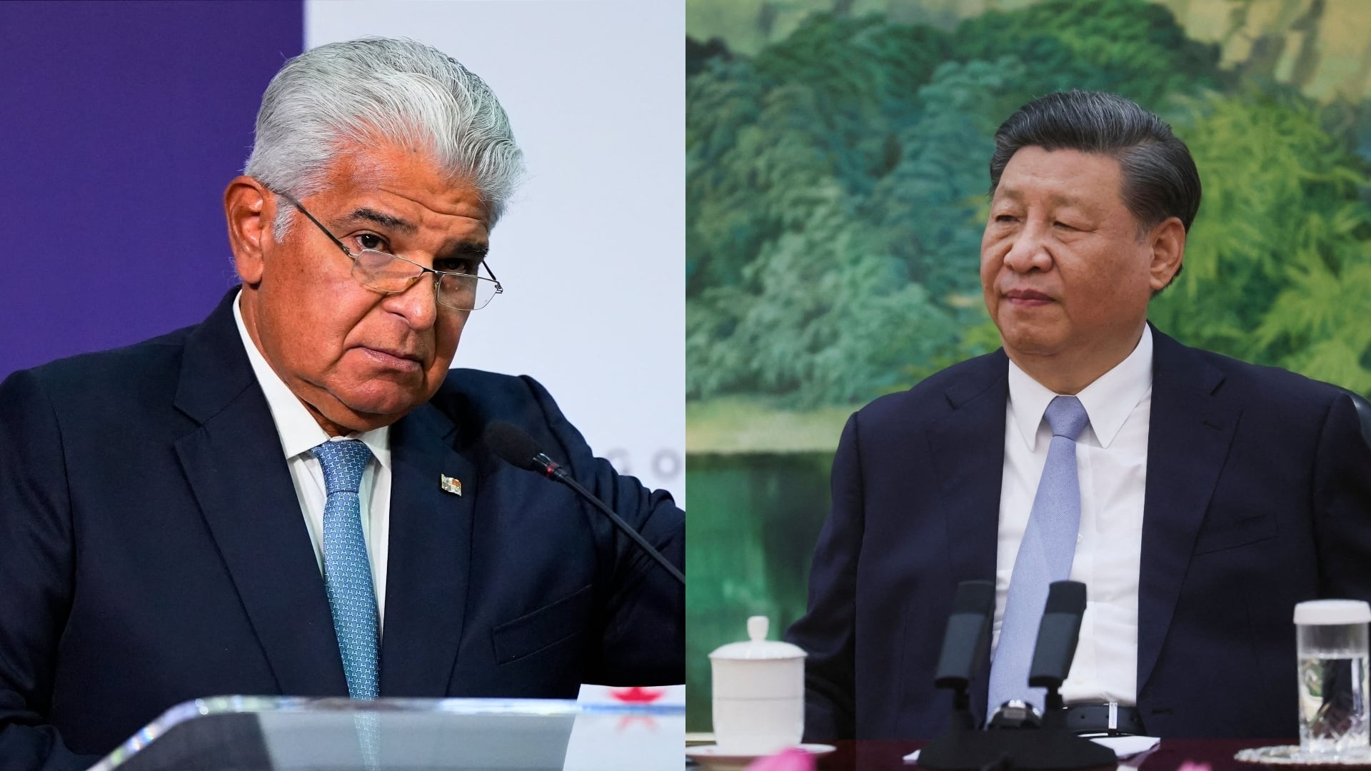 Una imagen montada de José Raúl Mulino y Xi Jinping. Foto utilizada con fines ilustrativos.