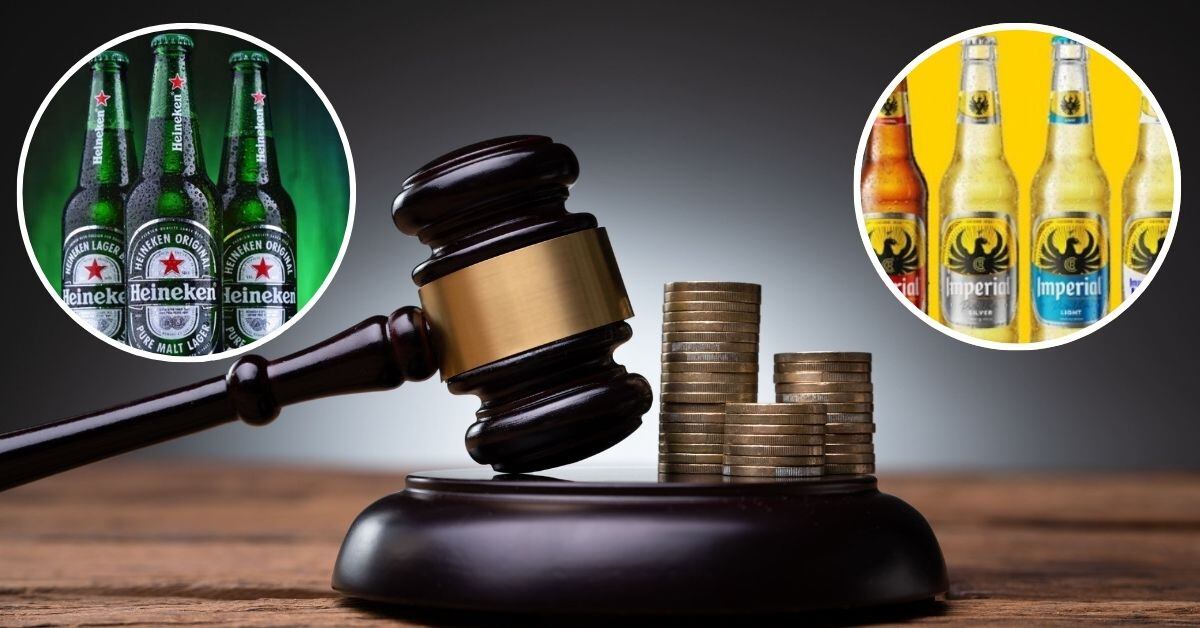 En la imagen un mazo legal con los logos de Heineken e Imperial