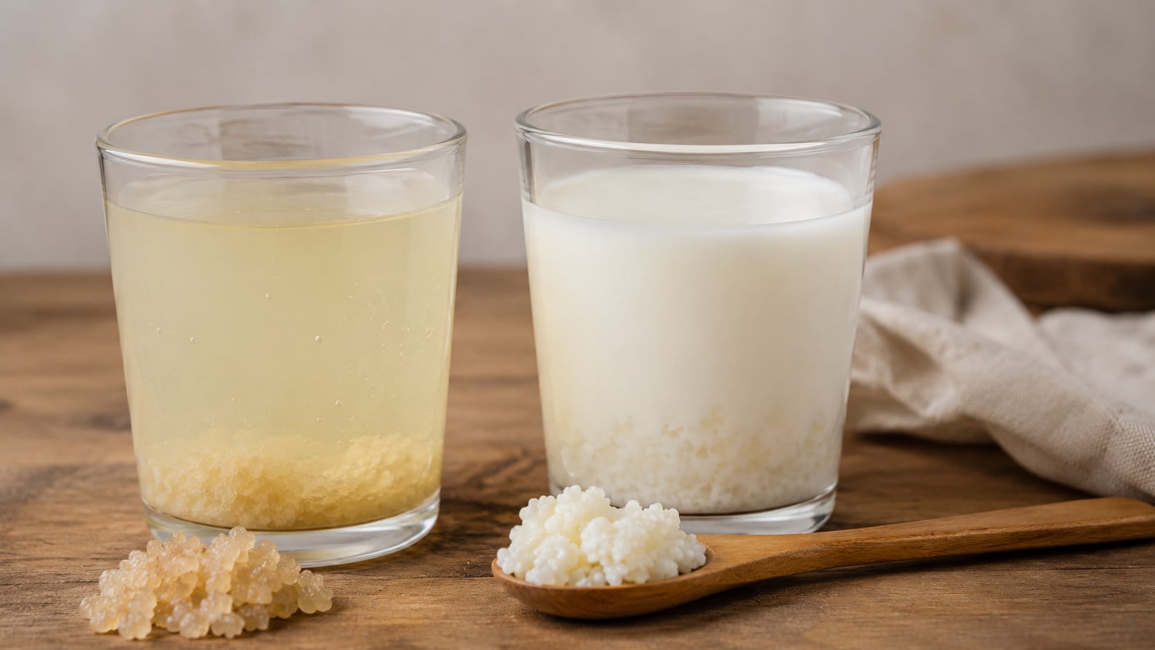 El origen de la fermentación marca las principales diferencias entre estas bebidas funcionales asociadas con la salud intestinal.