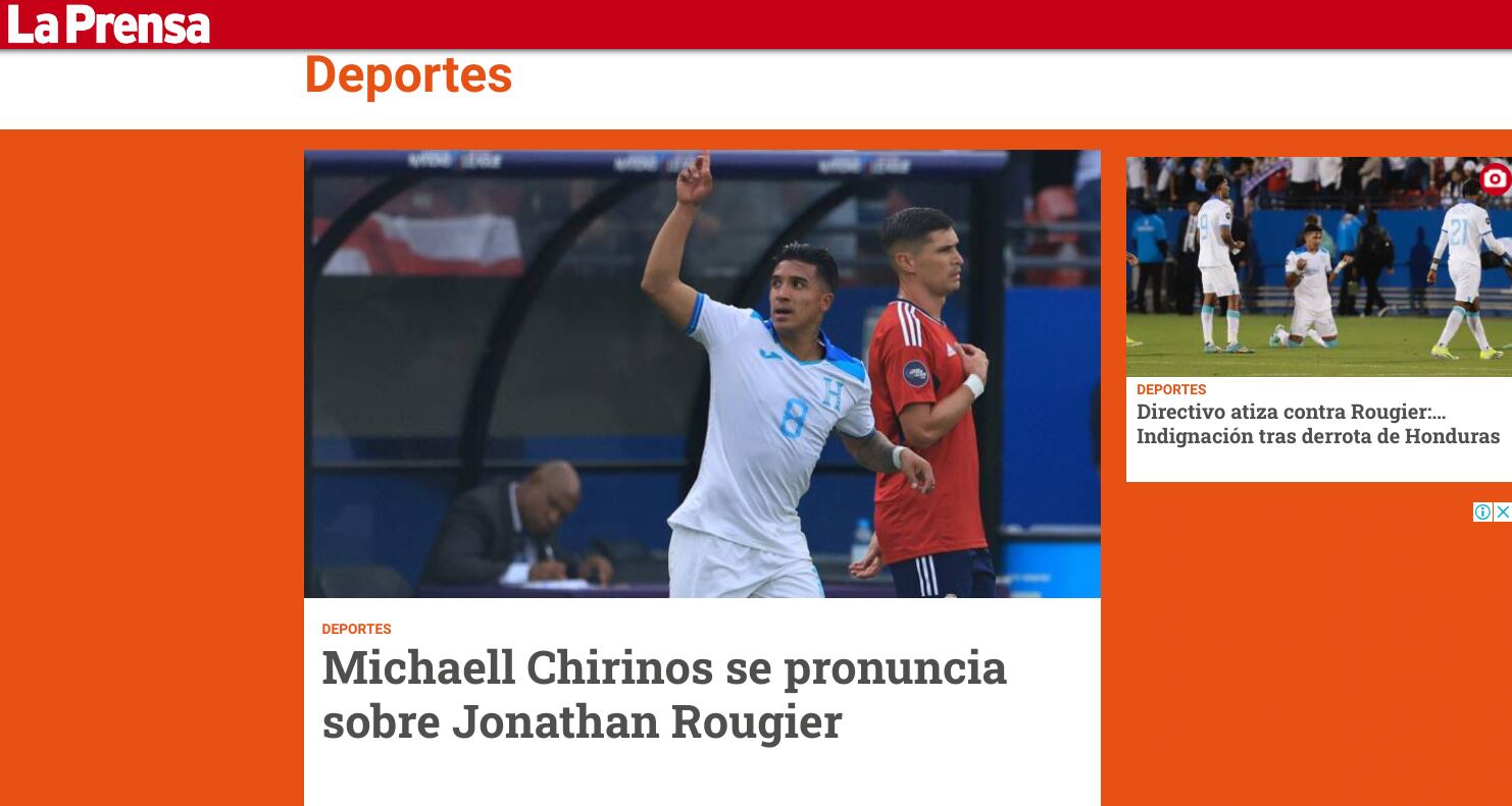 Selección Nacional de Costa Rica Honduras Repechaje Copa América
Michaell Chirinos
La Prensa
24 de marzo del 2024
Tomado de Facebook
