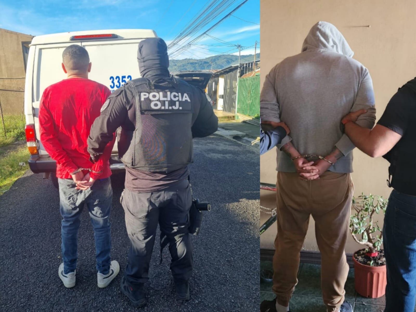 Los detenidos quedaron a la orden de la Fiscalía, donde determinarán las medidas que solicitarán al Juzgado Penal contra ellos. Foto: OIJ.