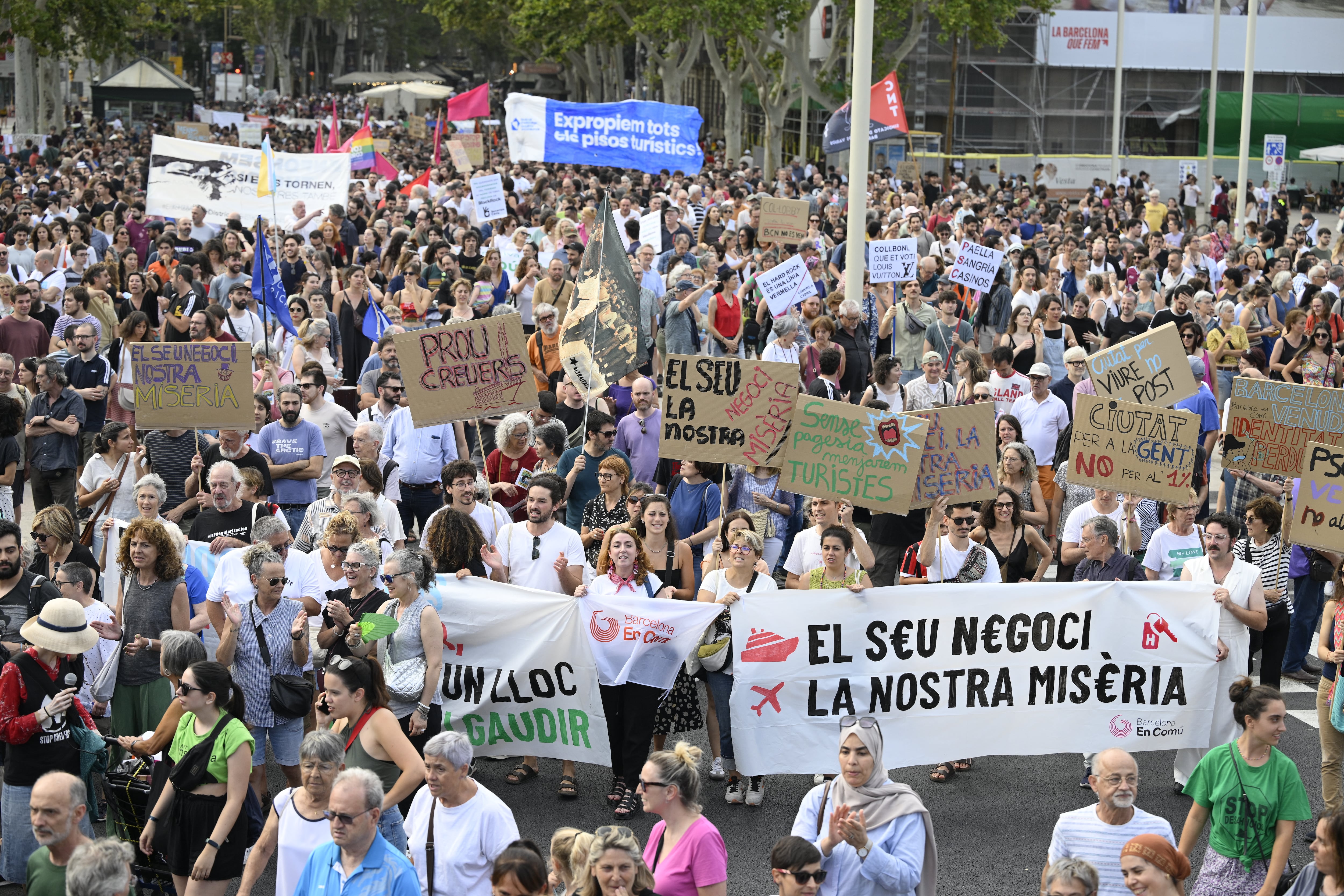 Manifestaciones en Barcelona
