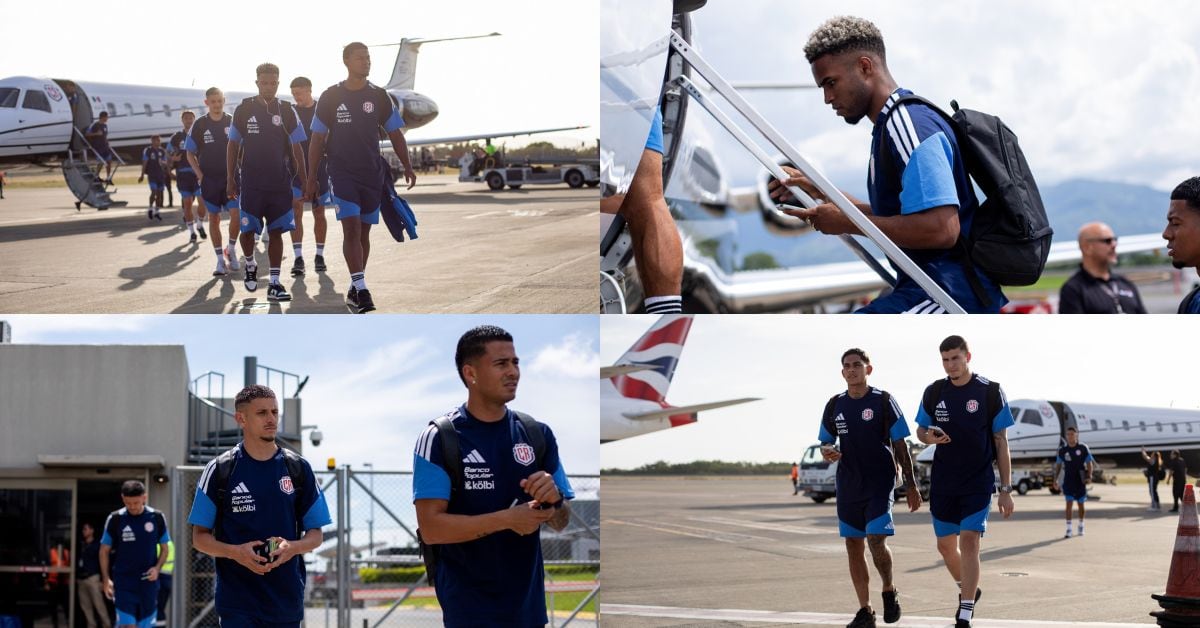 La Selección de Costa Rica llegó el sábado por la tarde a Jamaica, en un vuelo chárter, horas antes de su partido contra Haití, en la Liga de Naciones de Concacaf.