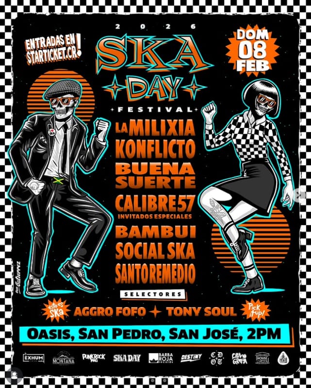 Este domingo 8 de febrero se vivirá un día dedicado a la música ska.