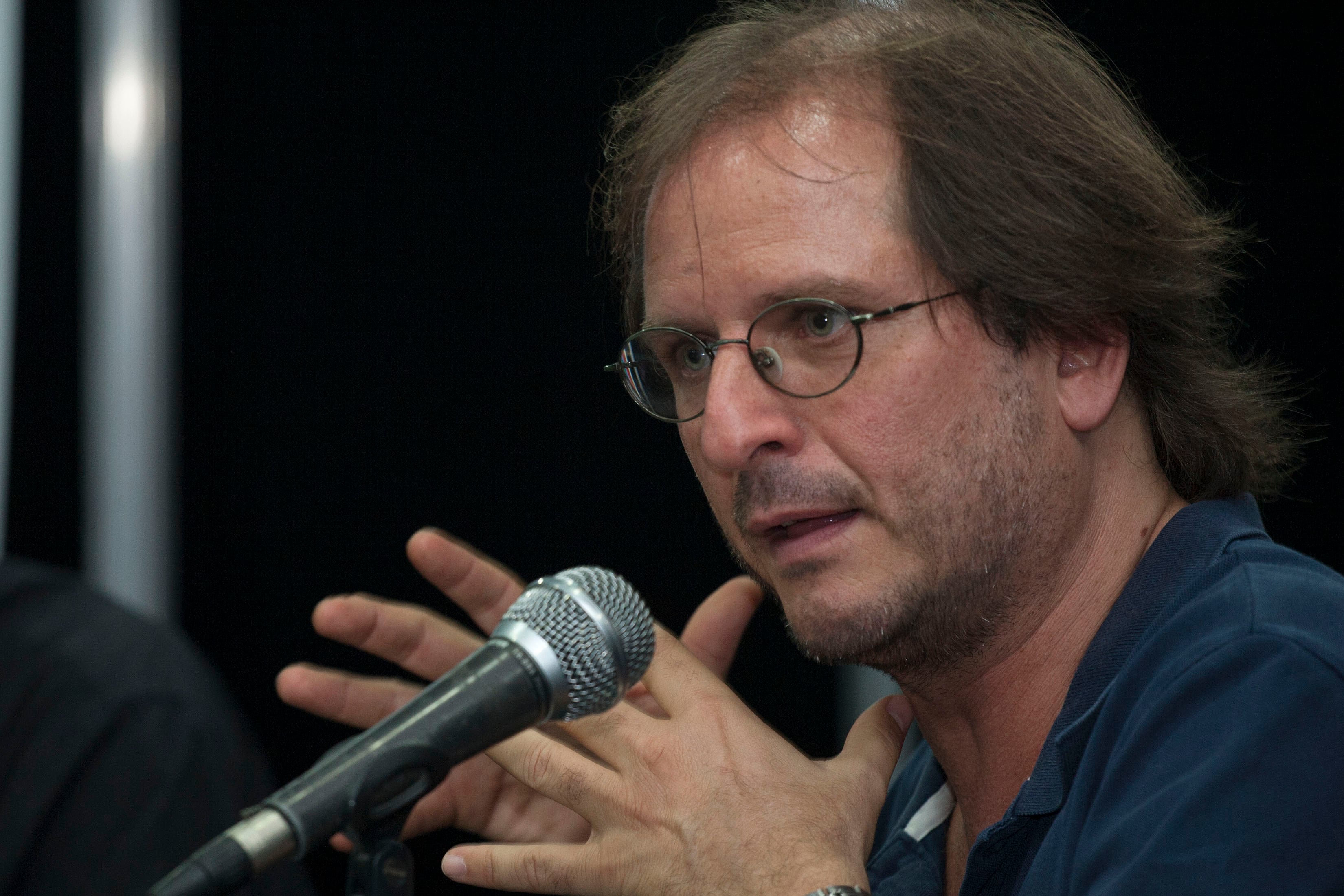 Martín Kohan en la Feria Internacional del Libro de Buenos Aires del 2015.