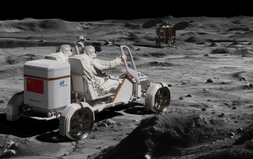 China desarrolla un vehículo lunar que transportará astronautas y permitirá exploración avanzada en la Luna en misiones de 2030.