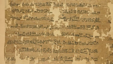 Un papiro egipcio del Museo Británico reavivó la discusión sobre la posible existencia de gigantes en la antigüedad