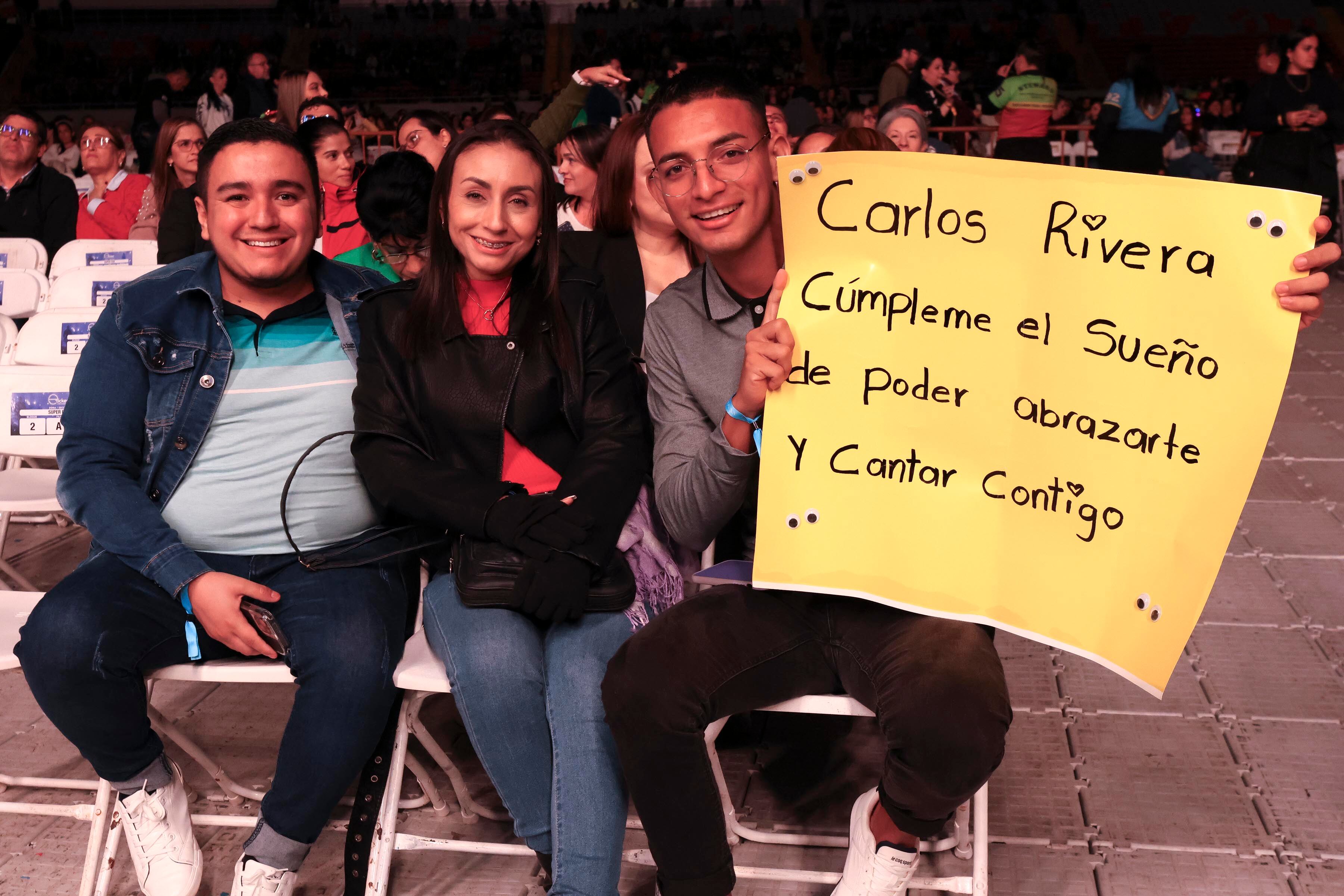 Carlos Rivera en el Estadio Nacional